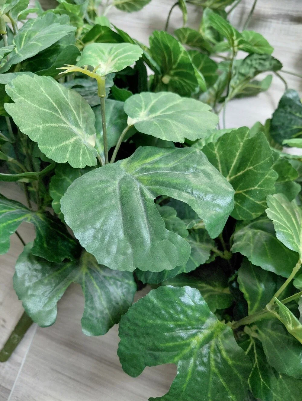 Large Faux Greenery Lot Bushes Stems Faux Foliage Begonia Geranium Stems Decor
